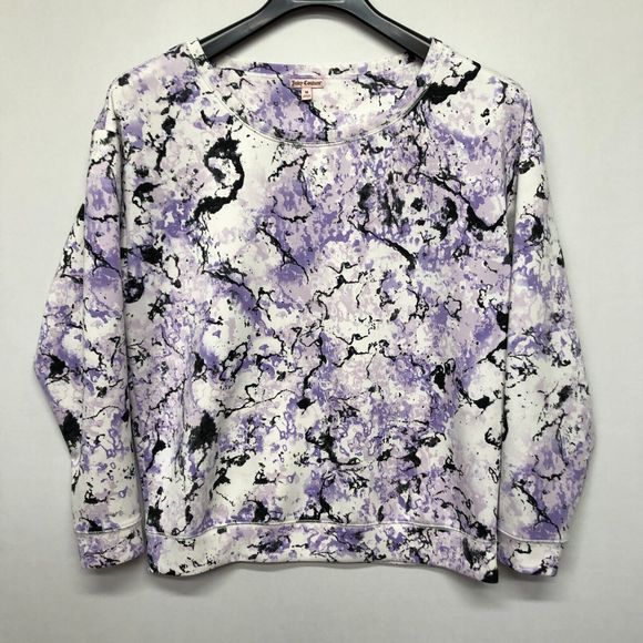 Juicy Couture Women Pullover Sweatshirt Size Medium Polyester Blend B240 -1 - Picture 9 of 15